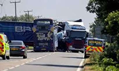 Two dead, 18 injured in UK bus-lorry crash