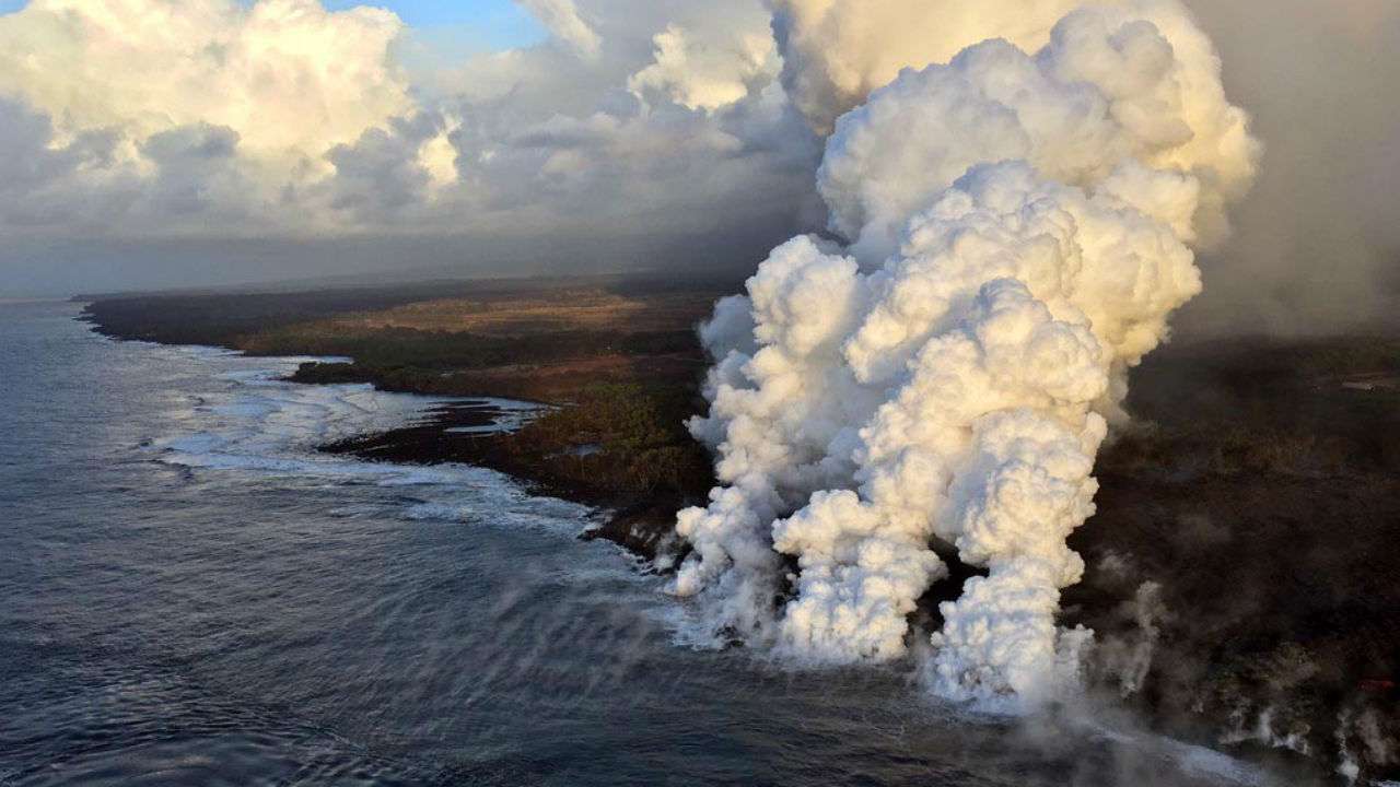 Volcanic 'lava bomb' injures 22 people on tour boat in Hawaii