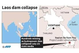 Hundreds missing, several feared dead, after Laos dam collapse: media