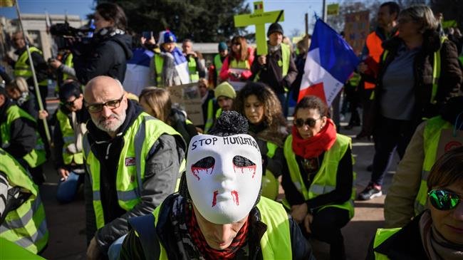 'Yellow Vests' rally in front of UN office in Geneva