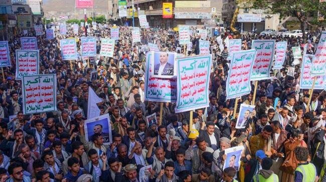 Yemenis rally on anniv. of senior Houthi official’s assassination by Saudi Arabia
