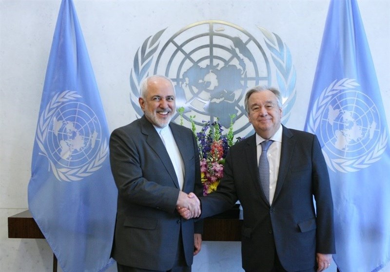 Iranian top diplomat, UN chief discuss regional issues