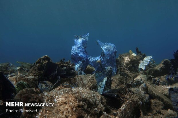 Plastic waste in oceans