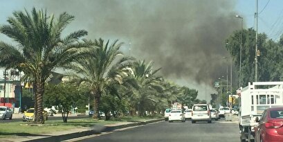 A fire broke out at Baghdad University