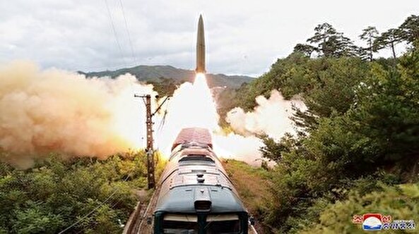 N.Korea says it tested new railway-borne missile system to strike 'threatening forces'