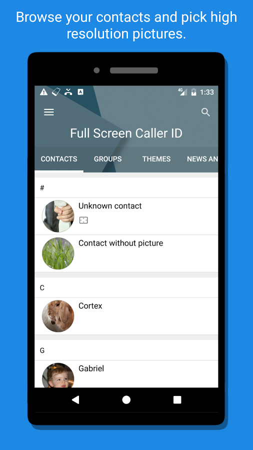 دانلود 12.4.1 Full Screen Caller ID برای اندروید ؛ نمایش تمام صفحه تصویر تماس گیرنده