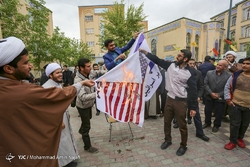 تجمع حوزویان مشهد علیه مواضع اخیر دولت آمریکا