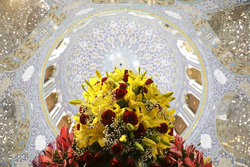 گل آرایی حرم حضرت زینب (س)