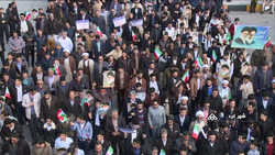 راهپیمایی مردم پیشوا علیه آشوبگران و اشرار + فیلم