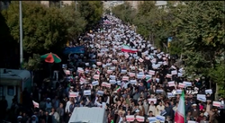 تصاویر هوایی از قیام مردم اهواز در برابر اغتشاشگران