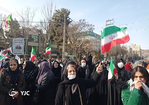 راهپیمایی 22 بهمن در مهاباد