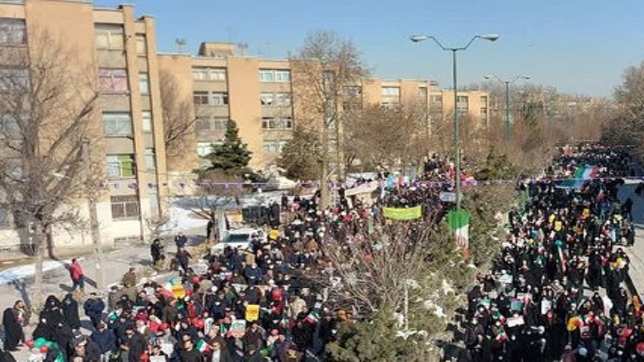 راهپیمایی 22 بهمن در همدان
