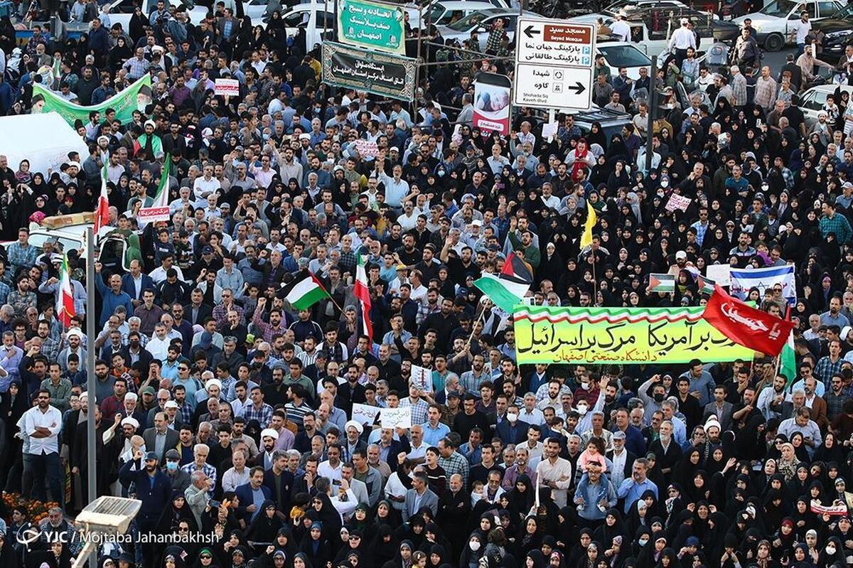 تجمع مردم قم در محکومیت جنایات رژیم کودک کش صهیونیستی