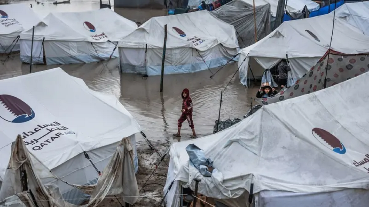 باران شدید واشنگتن را فرا گرفت + فیلم